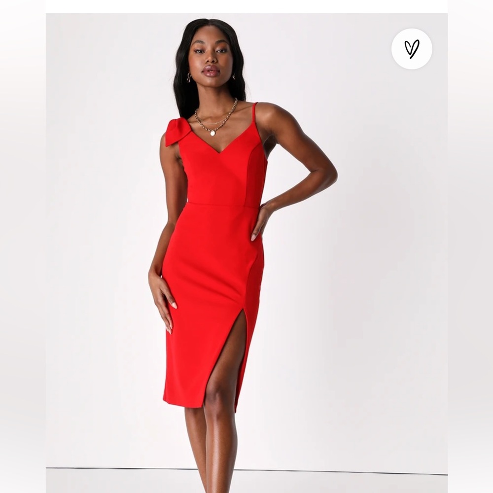 Lulus red cocktail dress NWT